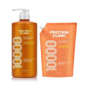 엘라스틴 프로틴클리닉 고영양 샴푸용기 1000ml + 리필 900ml