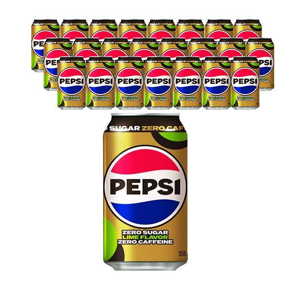 펩시콜라 제로슈거 라임향 제로카페인, 355ml, 48개