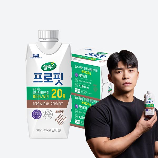셀렉스 프로핏 WPI 드링크 330ml 초콜릿 24개 (신규+페이코)