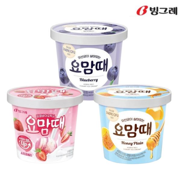 요맘때 아이스크림 710ml 3종 6개 (제조일자 24.3~5)