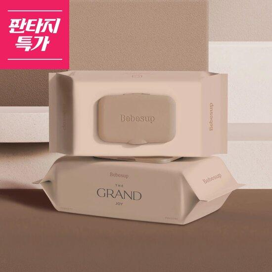 베베숲 70평량 그랜드조이 물티슈 70매 캡 10팩