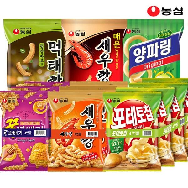 새우깡 3번들 X 2개 + 꿀꽈배기번들 3봉 2개