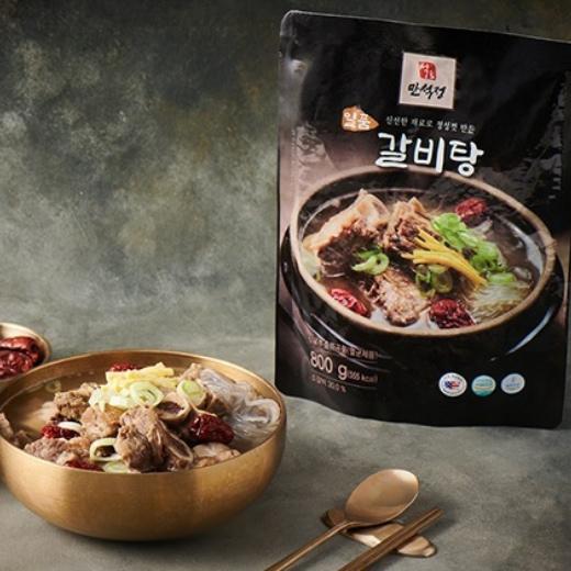 만석정 일품갈비탕 800g  5팩+1팩