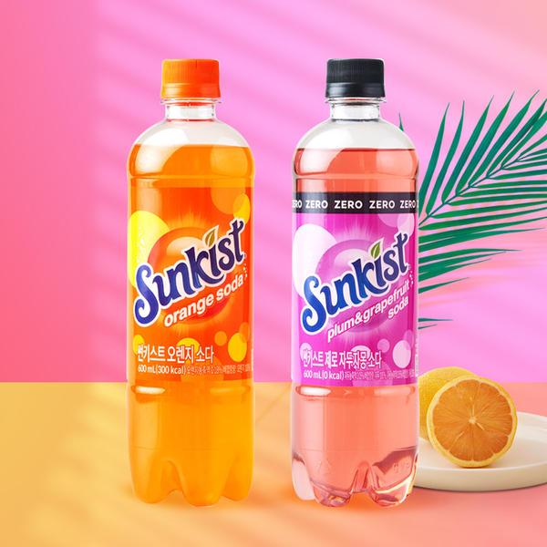 썬키스트 제로 자두자몽 소다 600ml 24입