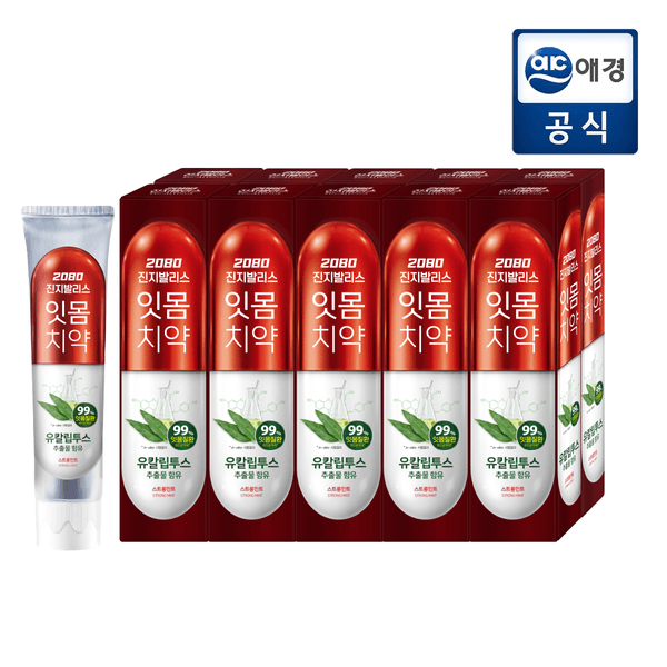 2080 진지발리스 유칼립투스 민트치약 150g 10입