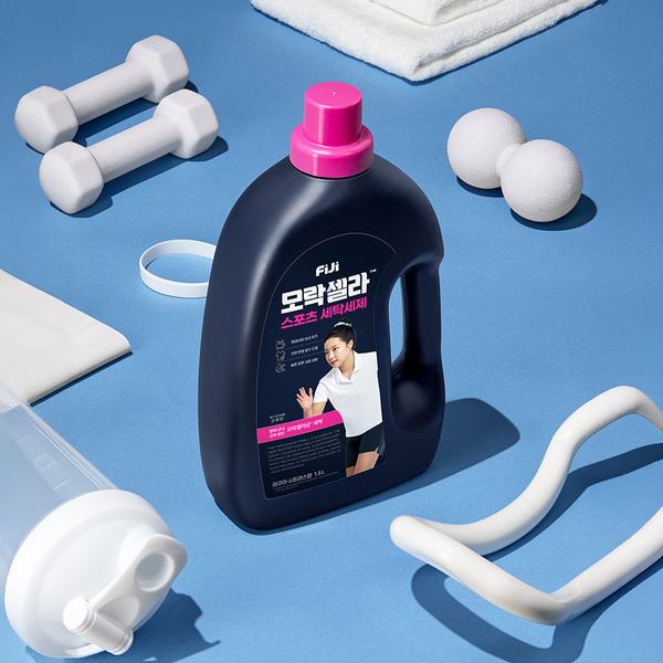 피지 모락셀라 운동복 땀냄새제거 스포츠세제 1.5L 1개+액체세제 70ml 2개