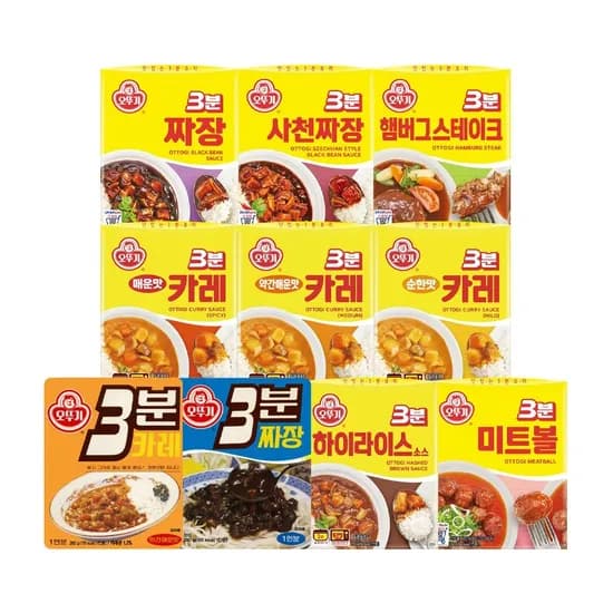 오뚜기 카레/짜장 12+12 골라담기