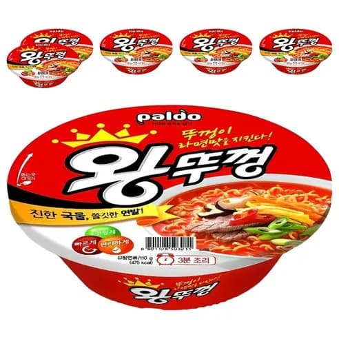왕뚜껑 컵라면 110g, 6개