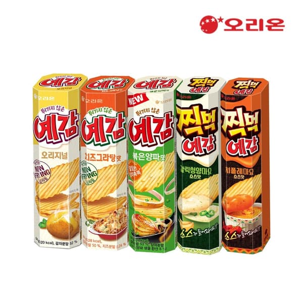 오리온 예감 5종(오리지널2+치즈2+볶음2+갈릭청양2+치폴레마요2)
