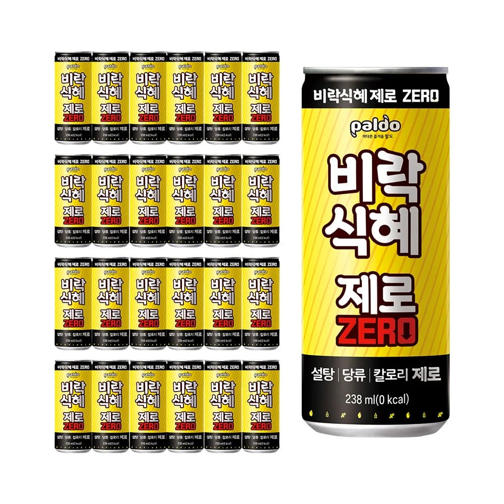 팔도 비락식혜 제로 238ml x 24개