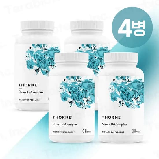 쏜리서치 Stress B-complex 스트레스 B-컴플렉스 60캡슐 4병