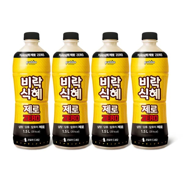 팔도 비락 제로 식혜 1.5L x 4개