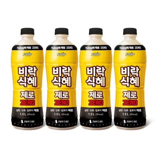팔도 비락 제로 식혜 1.5L x 4개