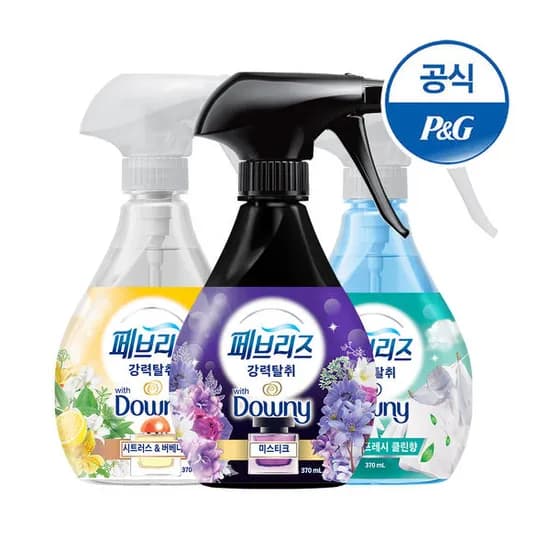 페브리즈 섬유 탈취제 370ml 3개
