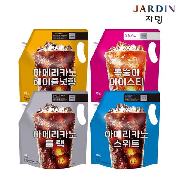 쟈뎅 편의점음료 대용량 파우치 1.5L*3개