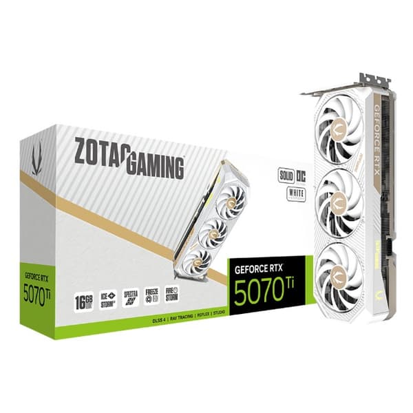 ZOTAC RTX 5070 Ti SOLID CORE OC WHITE 16GB