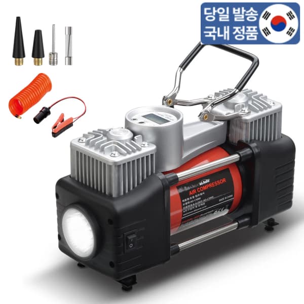 에디오토 차량용 디지털 에어 컴프레셔 AD-C1000 듀얼-실린더