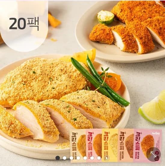 아임닭 크리스피 닭가슴살 100g 5종 20팩