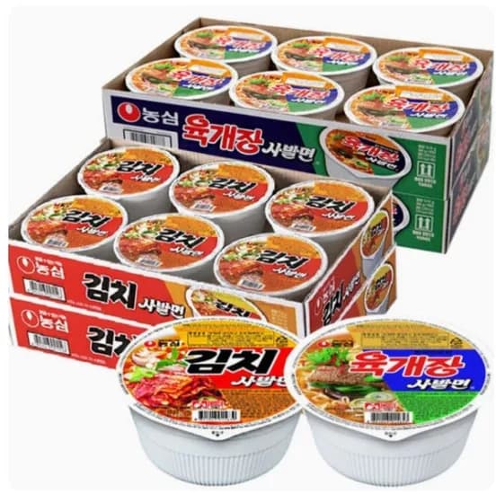 농심 육개장 사발면 86g x 24개 (토스,카카오)