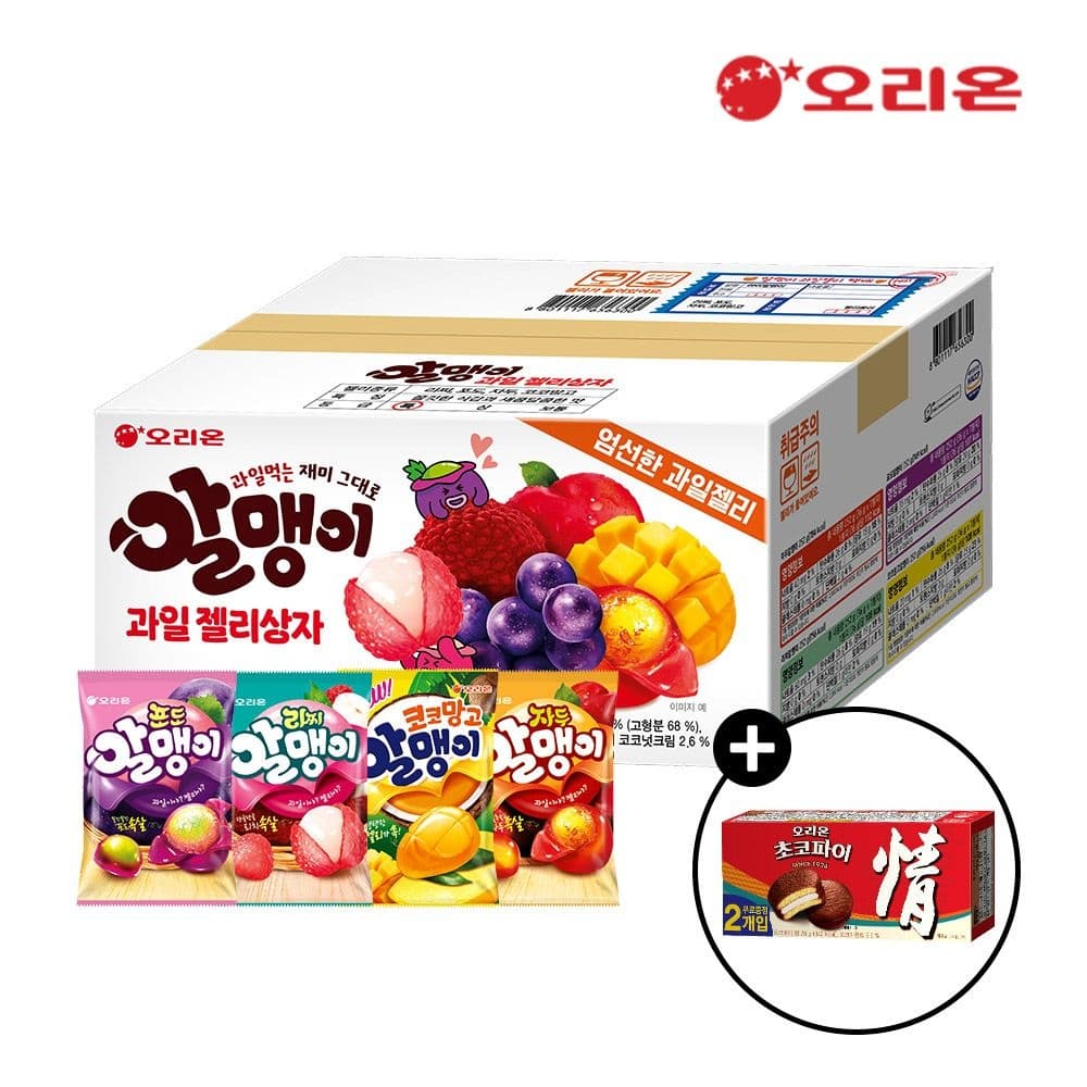오리온 알맹이 과일 젤리 상자 (1,008g /알맹이 젤리 28개입)