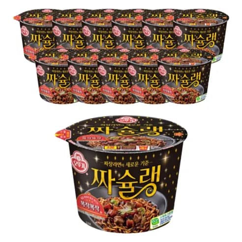짜슐랭 컵라면 125g 12개