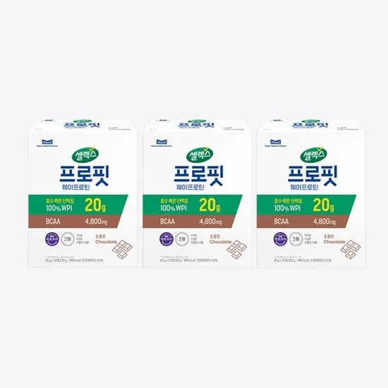 셀렉스 프로핏 웨이프로틴 파우더 스틱 초콜릿 3박스 (30포)