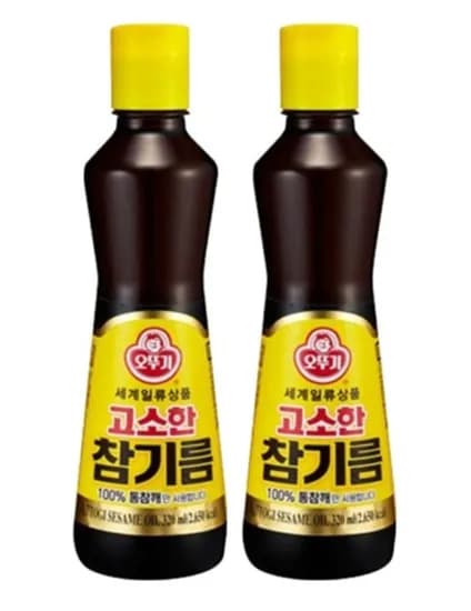 오뚜기 고소한참기름 320ml 2개