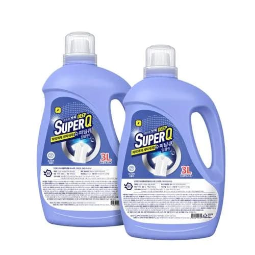 스팜 지앤티클린 슈퍼딥큐 세탁세제 3L x 2개