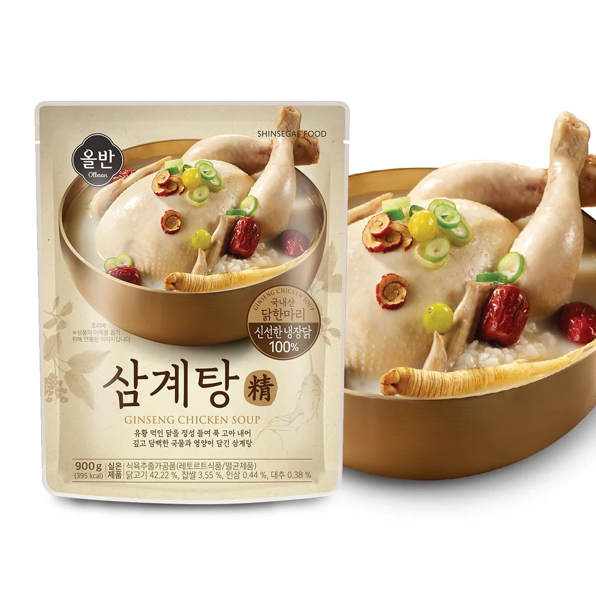 코인딜 올반 삼계탕 900g 4팩