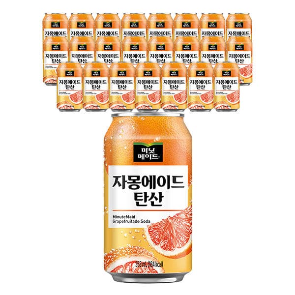 미닛메이드 자몽에이드 탄산 CAN, 355ml, 24개 티멤버십