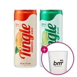 팅글 리얼에이드 오렌지 청사과 250ml 30캔 +부르르컵