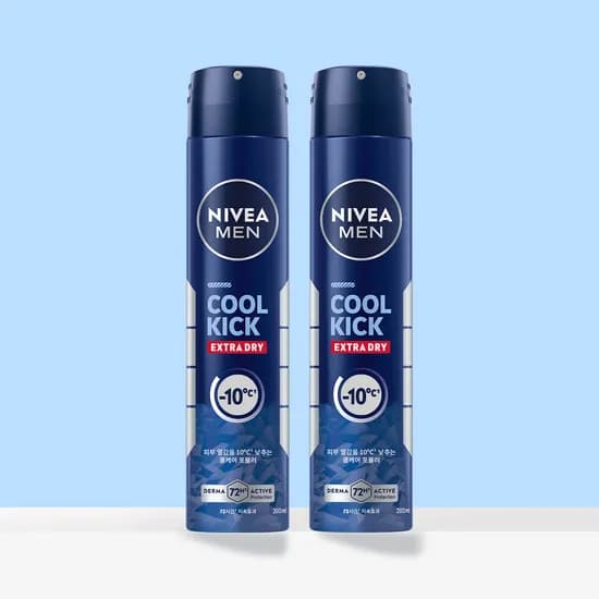 니베아 맨 데오드란트 스프레이 쿨 킥 200ml 2개