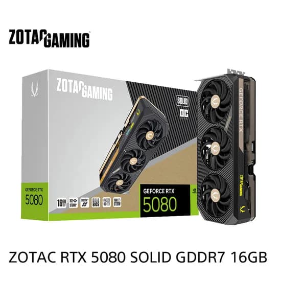 ZOTAC 지포스 RTX 5080 SOLID OC D7 16GB 그래픽카드