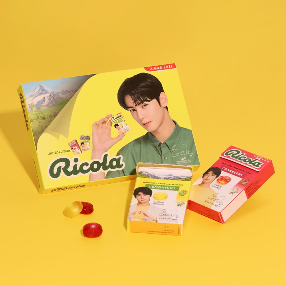 리콜라 차은우 리미티드 패키지 1팩(레몬/크랜)+플로우팩 100g