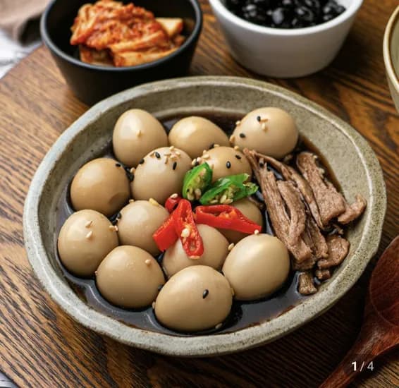정원 대용량 메추리알 장조림 1.7kg
