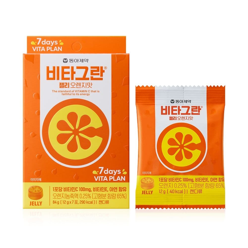 동아제약 비타그란 구미젤리 오렌지맛 21포 252g