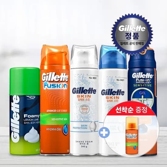 질레트 프로쉴드 퓨어스포츠 쉐이빙젤 4개입