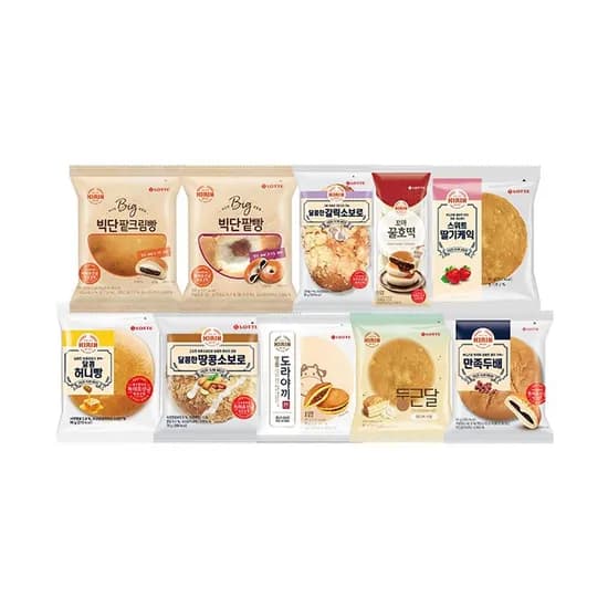 기린빵 10종 10봉