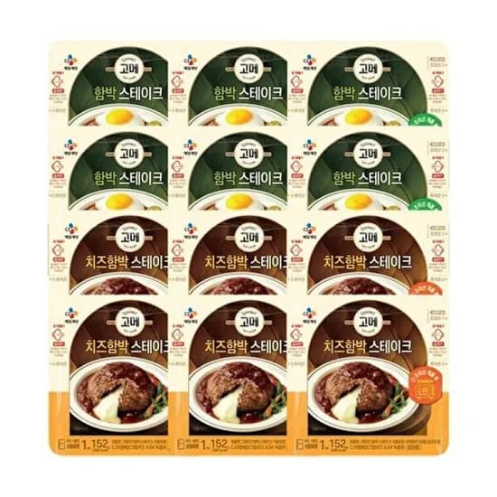 고메 함박스테이크 152g x 12개