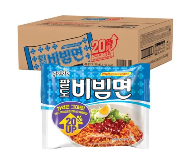 팔도 비빔면 20%업 156g 20개