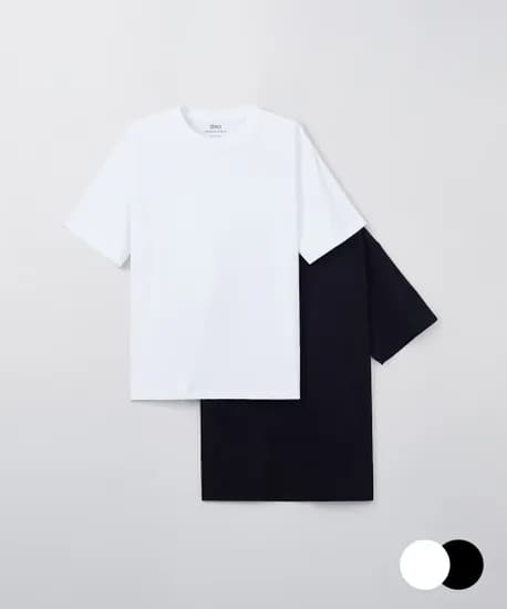 스파오 COOL 루즈핏 반팔티 2팩