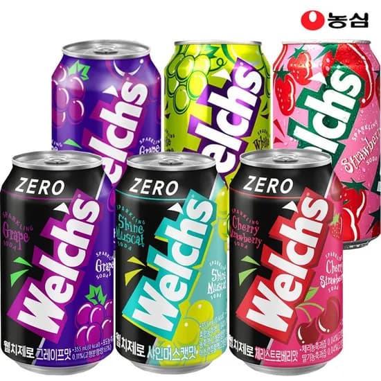웰치스 제로 포도 외 6종 355ml x 24캔