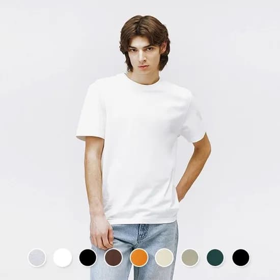 지오다노 면 100% 흰티