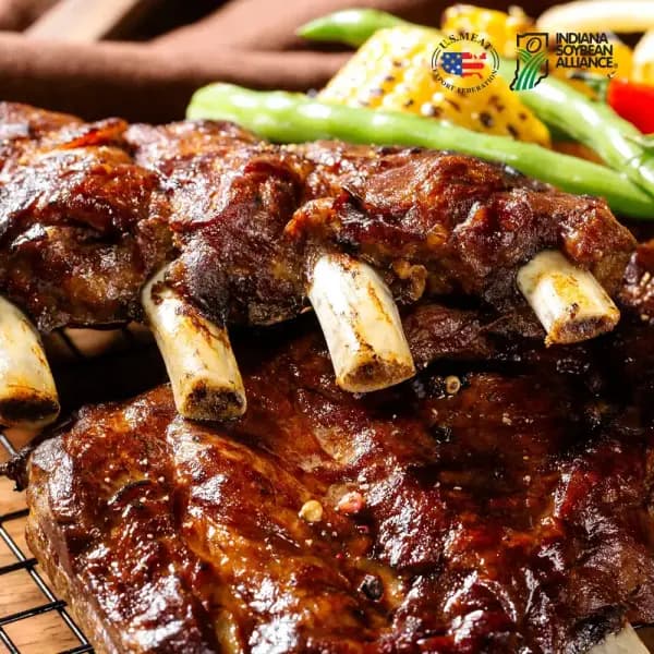 쟌슨빌 자이언트 폭립 500g 2팩 갈비맛 참나무 스윗칠리