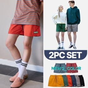 GS샵) 파라고나 남녀공용 말리부 숏밴딩팬츠 2장 13,450원 무배