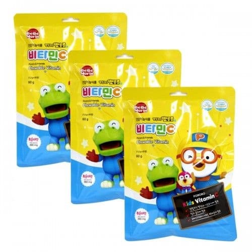 롯데온) 뽀로로 비타민C 50정 X 3개 5400원 (무배)