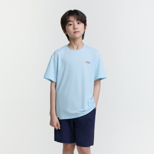 내셔널지오그래픽 키즈 냉감소재 반팔 상하세트 - 44,800원