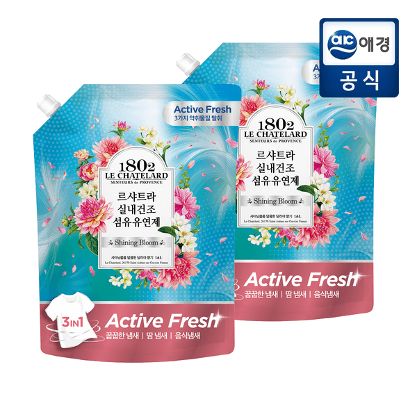 롯데온) 르샤트라 실내건조 섬유유연제 1.6L x 2입 5,610원