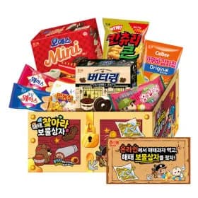 지마켓) 해태제과 종합간식기획팩 찾아라 보물상자 731g 1개 14,530원