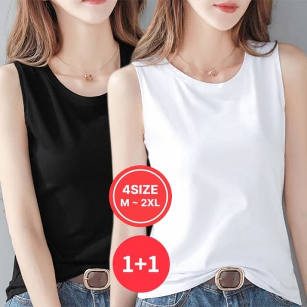 롯데온)기본 무지 민소매 1+1 14,320원 무배